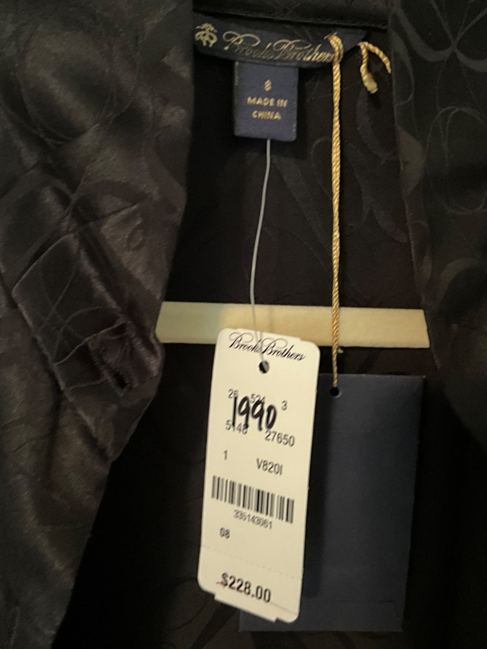 NWT Brooks Brothers Silk Blouse Black Medium - Picture 2 of 3